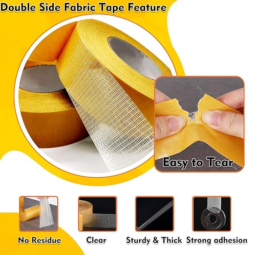 Cinta de tela de doble cara Solvewise™ de 40 mm x 10 m.