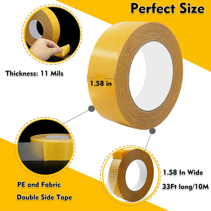 Cinta de tela de doble cara Solvewise™ de 40 mm x 10 m.