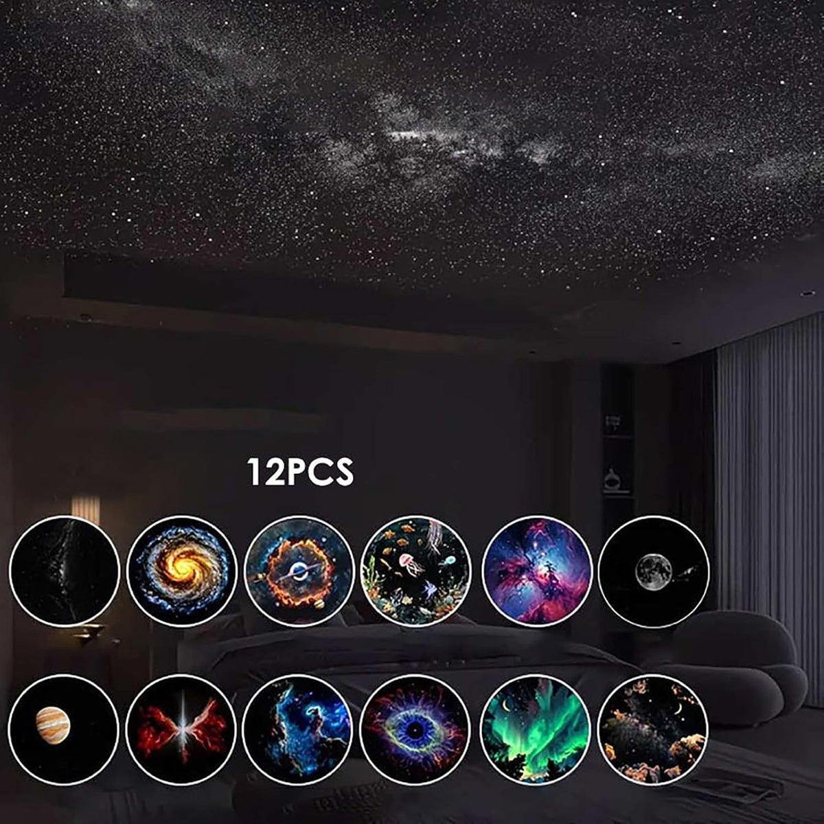 Proyector de Galaxias y Luz Nocturna
