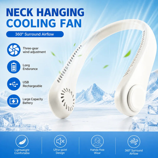 Ventilador recargable de cuello