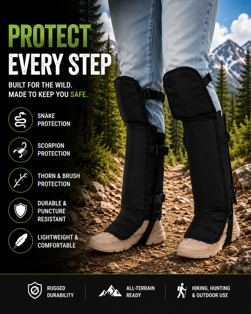 Tactical Leg Gaiters | Animal Bite, Thorn & Cactus Protection
